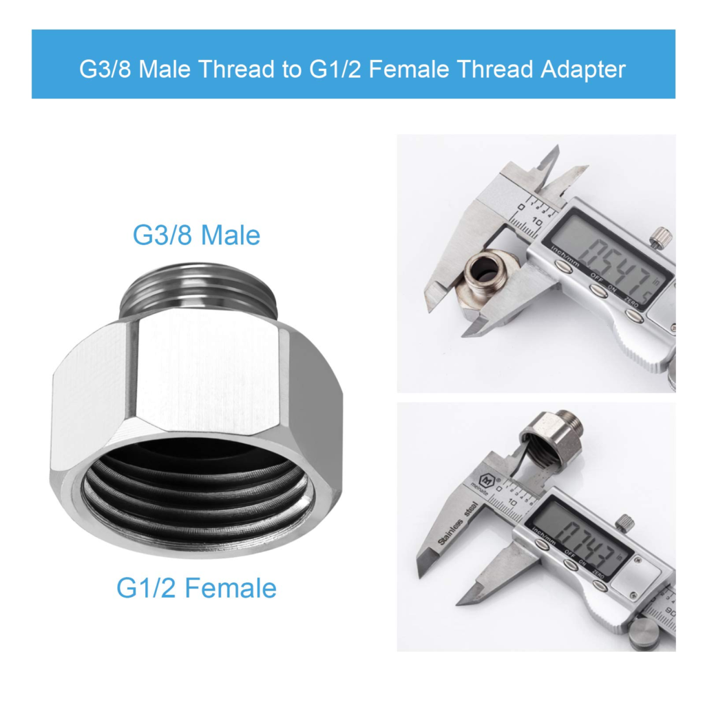 Faucet Hose Adapter, Water Hose Adapter WEWE Hose Fittings Female to