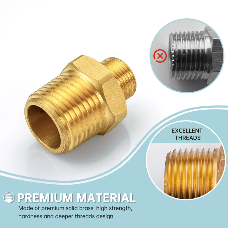 RV Faucet Adapter 1/2 to 3/8 Reducer WEWE Faucet Supply Line Adapter